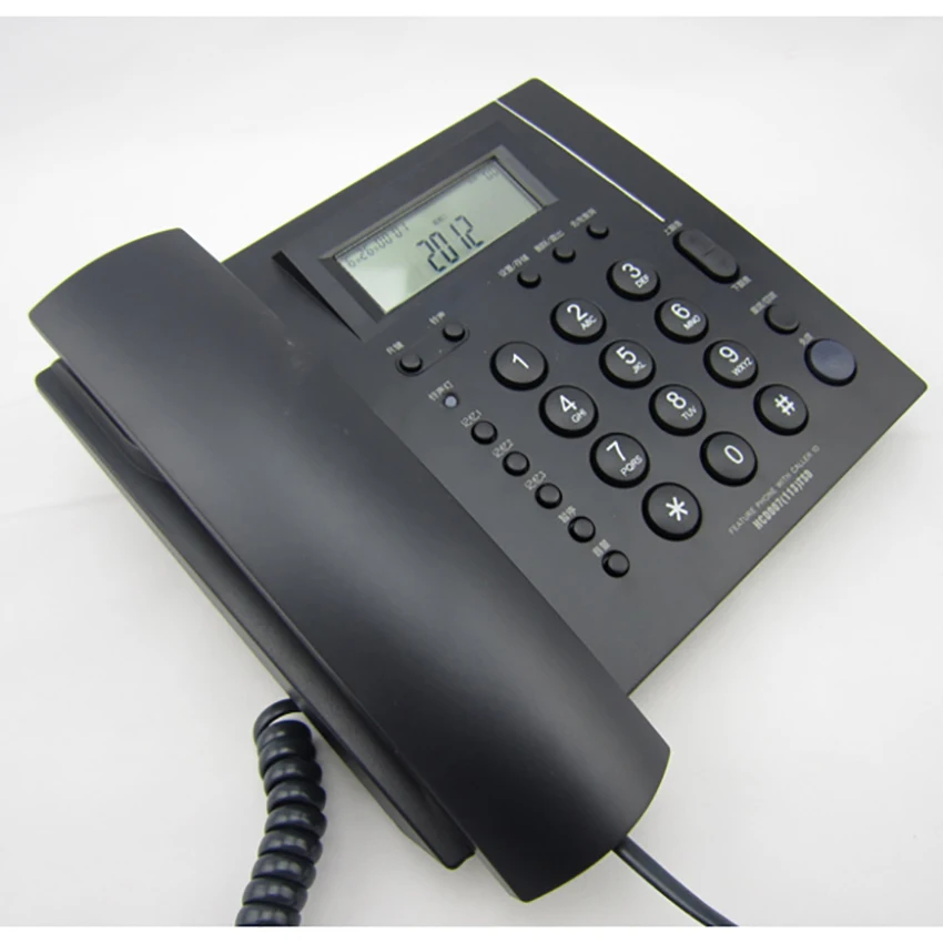 Corded Phone with Caller ID, FSK/DTMF Dual System, Speaker, 5 Levels Brightness, Home Hotel Wired Desktop Phone Office Landline