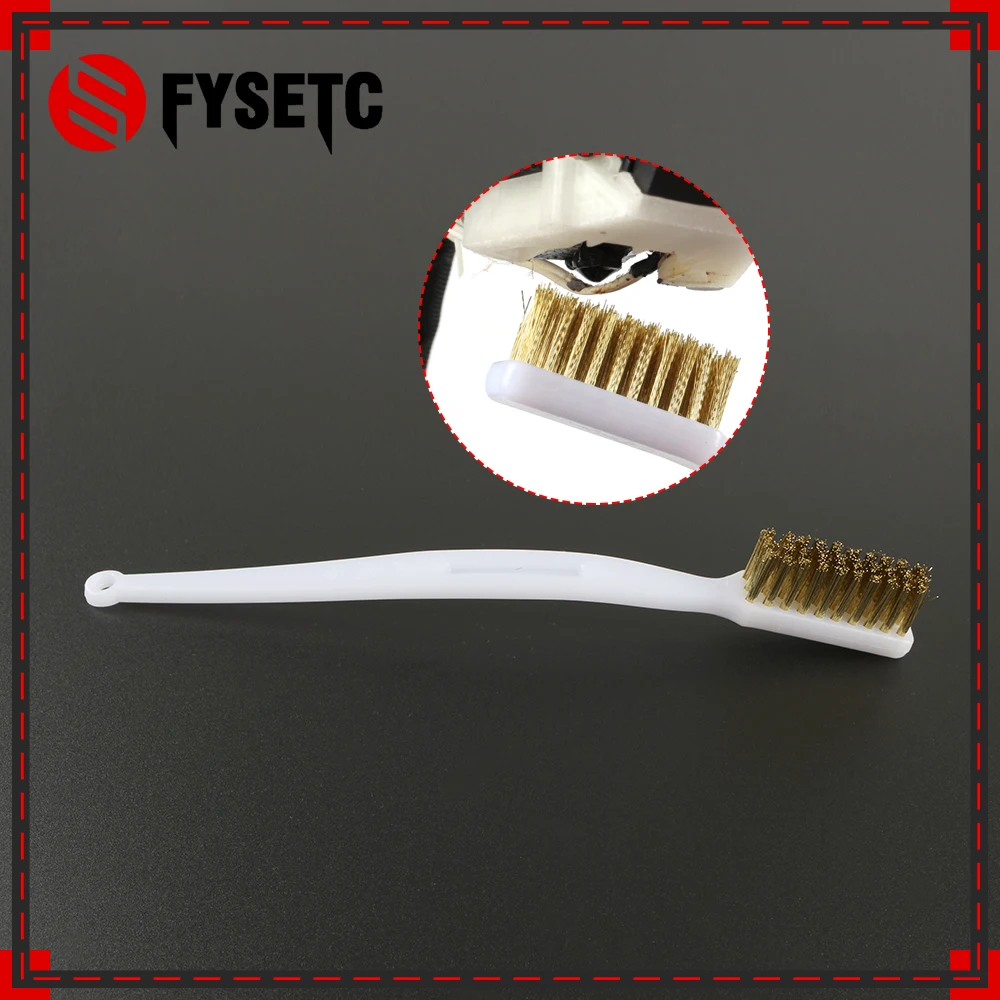 Cleaner Tool Copper Wire Toothbrush Copper Brush Handle 3D printer nozzle cleaning Hot bed cleaning 3D print cleaning