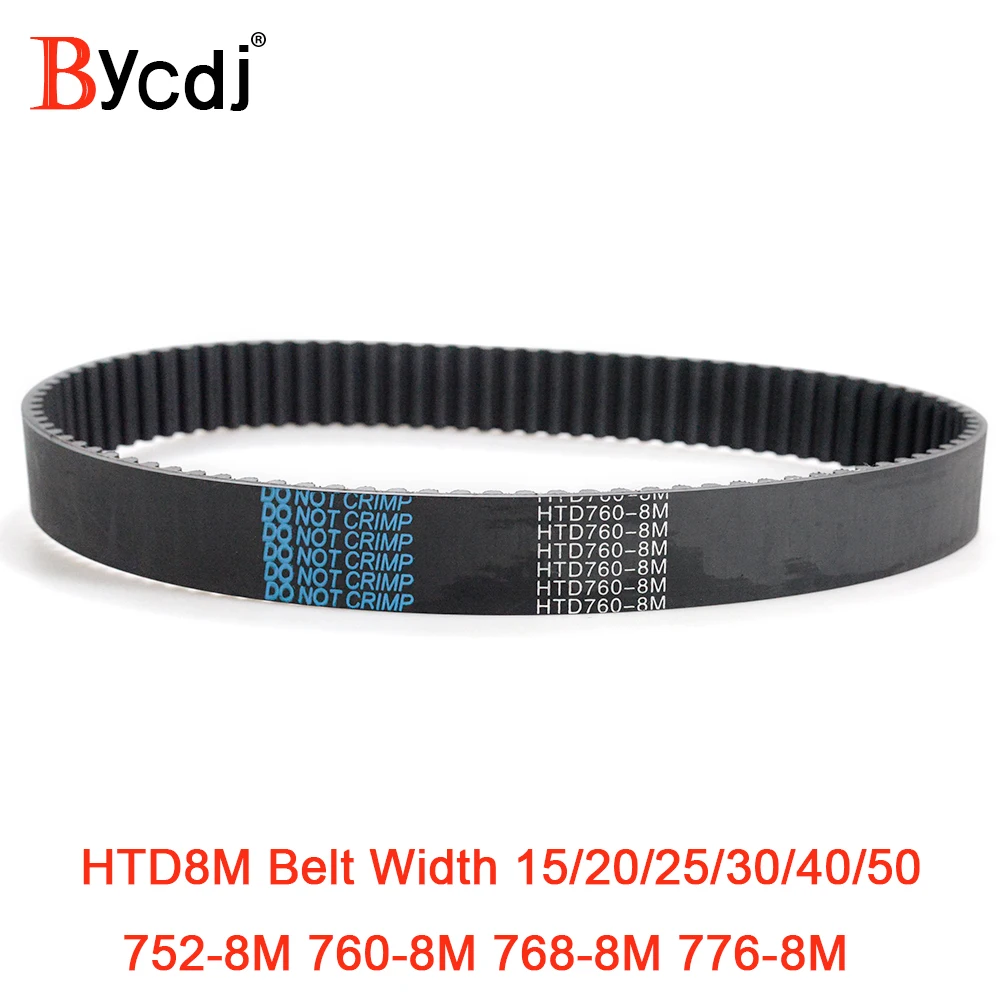 HTD 8M synchronous belt C=752/760/768/776 width 15/20/25/30/40mm Teeth 94 95 96 97 HTD8M Timing Belt 760-8M 776-8M