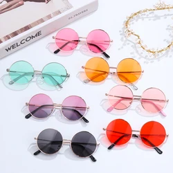 1PC Retro Sunglasses for Children Candy Color Round Frame Sun Glasses for Boys Girls Anti-UV Vintage Sunglasses Eyewear