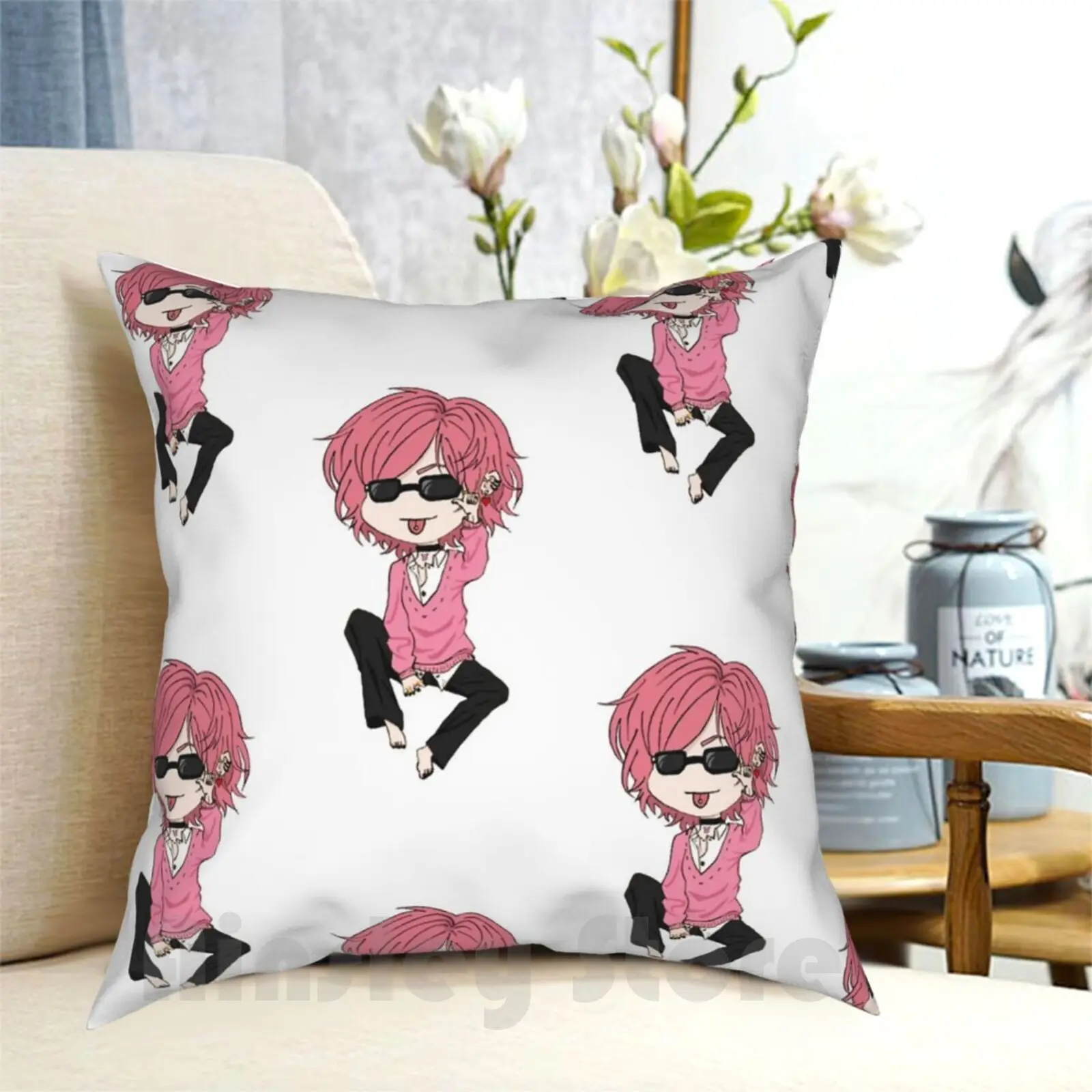 Ayato-Yari-Bu Pillow Case Printed Home Soft DIY Pillow cover Yarichin Yaribu Yaoi Manga Bl Anime Cute Chibi Pink