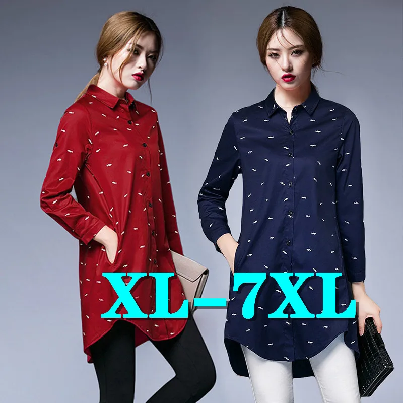 100% Cotton Blouse Shirt Women Spring Autumn Womens Tops and Blouses Top Woman Shirts Clothes Plus Size Clothing blusa Free Ship