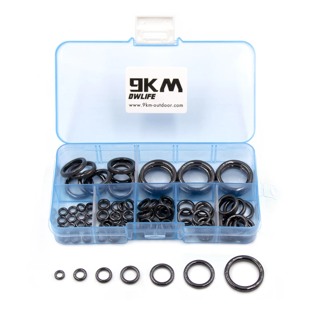 Angelrutenführungsring, 10 Stück ~ 100 Stück, verschleißfester Keramik-Führungsring, Stangenreparatur-Ersatzset, Alconit-Ring, Schwarz, 6 mm ~ 47,3 mm – Detail 8