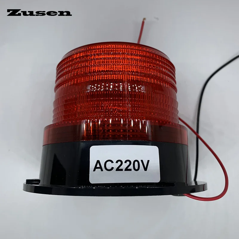 Zusen-Lámpara de ingeniería de señal roja TB5188, luz Led de advertencia de autobús escolar con imán, 12V-60V, 220V