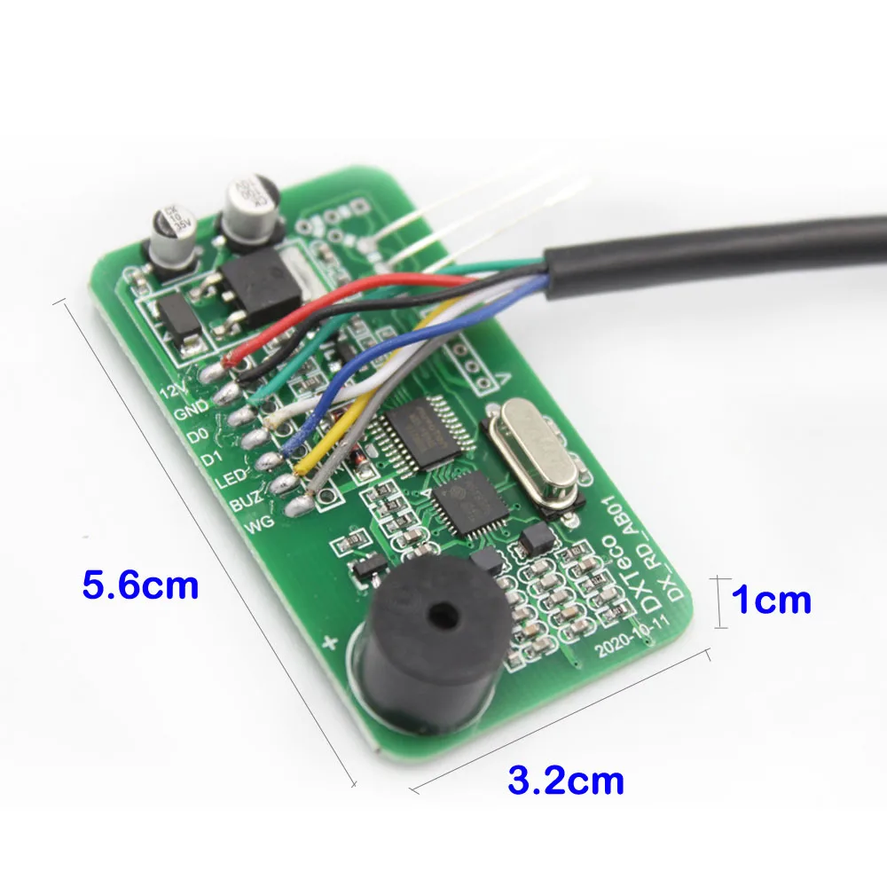 Dual Frequency RFID Card Decoder RFID Reader Module 125KHz TK4100 13.56Mhz Wiegand 26/34 Output Board For Access Control