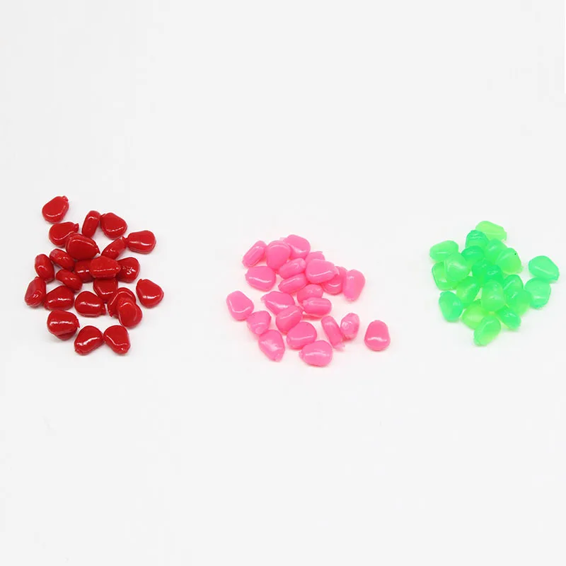 30pcs/lot Corn Smell Fishing Lure Silicone Soft Plastic Bait 1cm/0.33g Floating Soft Pellet lure Grass Carp fishign Tackle