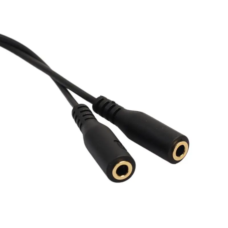 1Pc 3.5mm Stereo Audio męski na 2 żeńskie adaptery konwertery zestaw słuchawkowy Mic Adapter kabla rozgałęźnego akcesoria do telefonu komórkowego