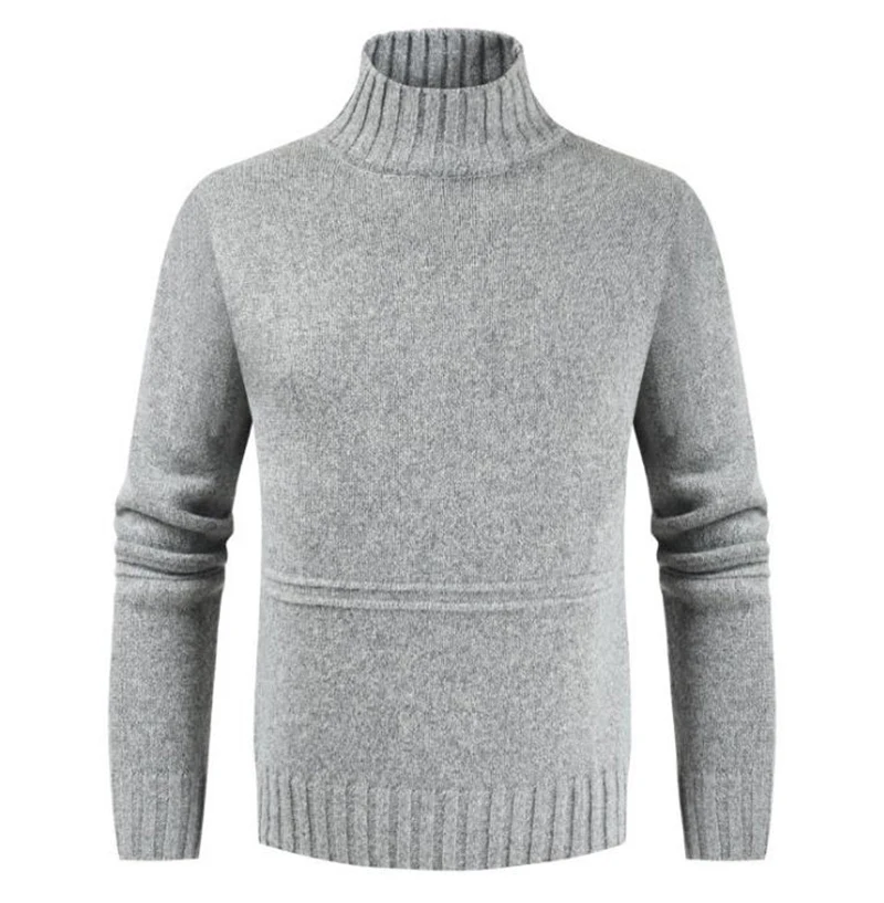 

Sales Promotion Winter New Brand Men's High O Neck 100 Mink Cashmere Sweater Half Turtleneck Pullover man christmas masculina