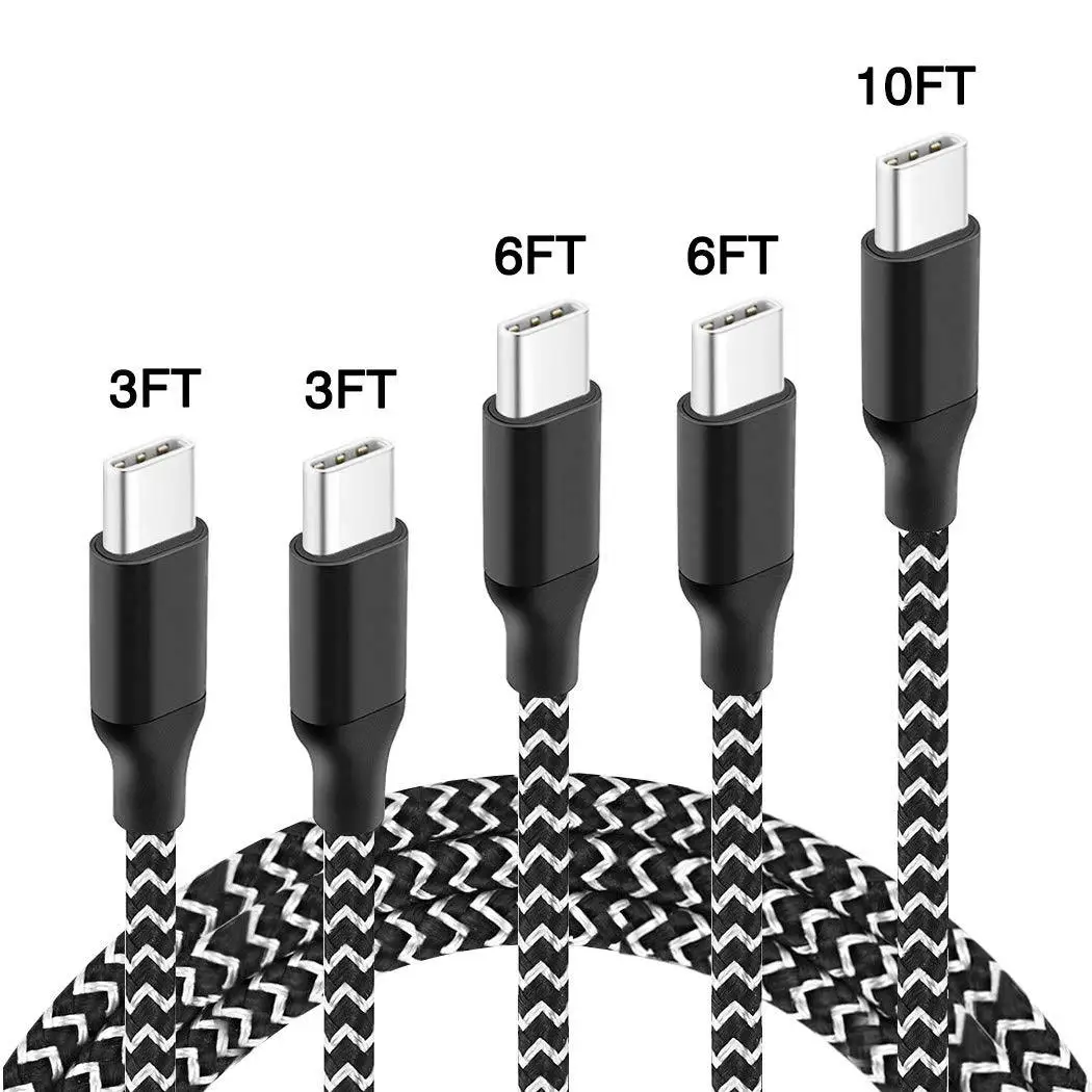 

USB Type C Cable USB3.0 5Gbps Type-C USB C 3A Fast Charging Data Cable Nylon for Samsung Huawei P10 P20 Pro C021