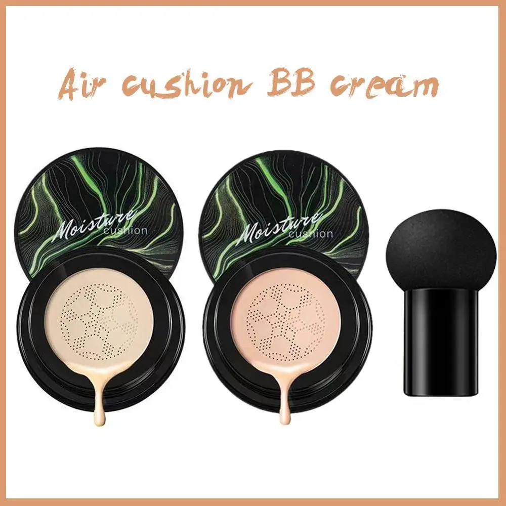 Fundação Hidratante Natural, Maquiagem De Cabeça De Cogumelo, Almofada De Ar, Permeável A Ar, Maquiagem De Brilho, BB Cream