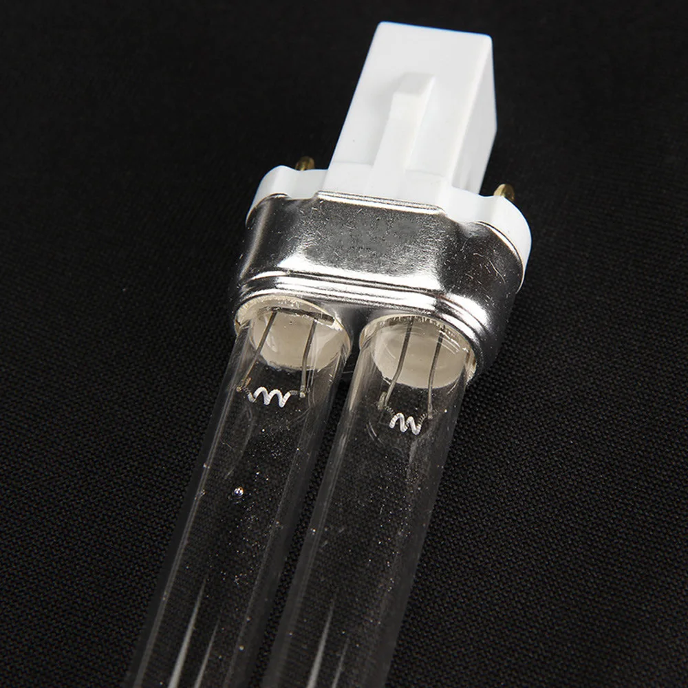 Replace UV Sterilizer Light Tube Watts 2-pin G23 Base Linear Twin Tube UV-C Germicidal Ultraviolet Light Bulb