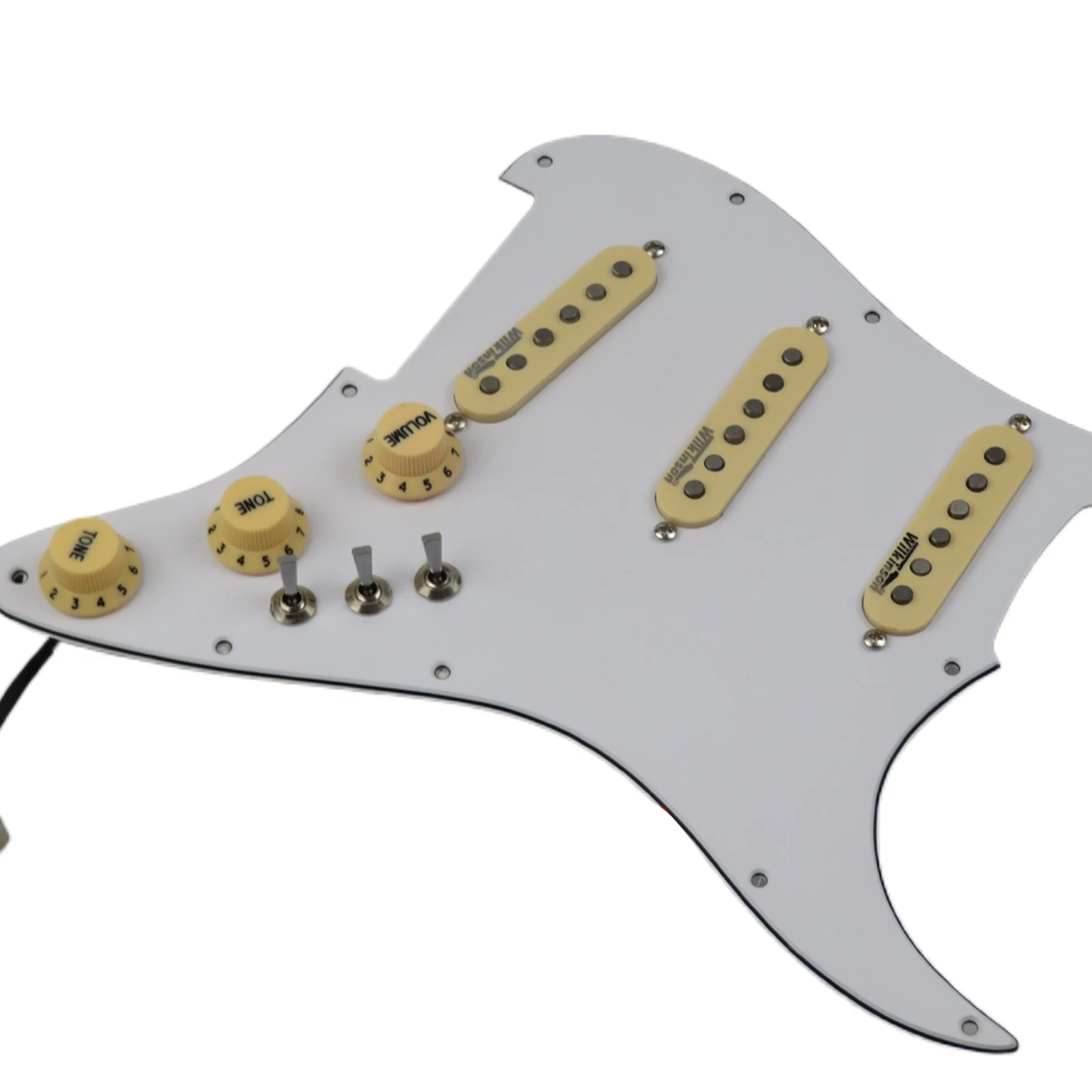 Wilkinson SSS Ainico 5 Single coil Pickups 7-Way type fully loaded Prewired Pickguard Set