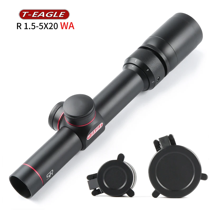 T EAGLE SR1.5-5X20 WA HK Hunting RiflesScope Duplex Reticle Rifle Scope Tactical Optical Gun Sight  Shock Proof with Cover