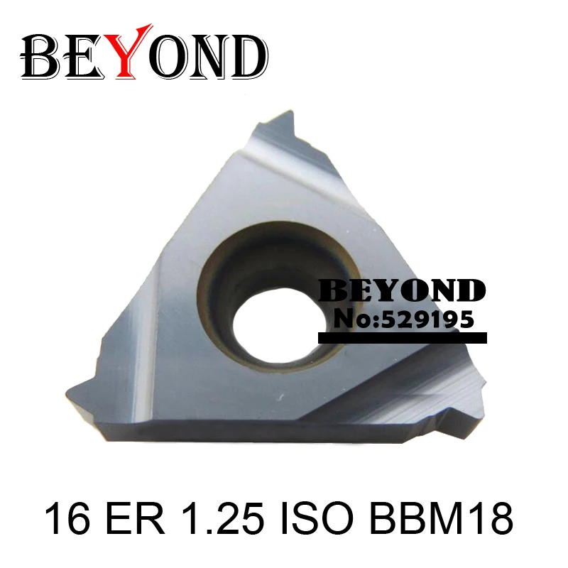 Além de 16 er 1.0/1.25/1.5/1.75/2.0/2.5/3.0 iso inserções de carboneto para rosquear ferramentas de torneamento ser snl cnc torno arbor 16er iso