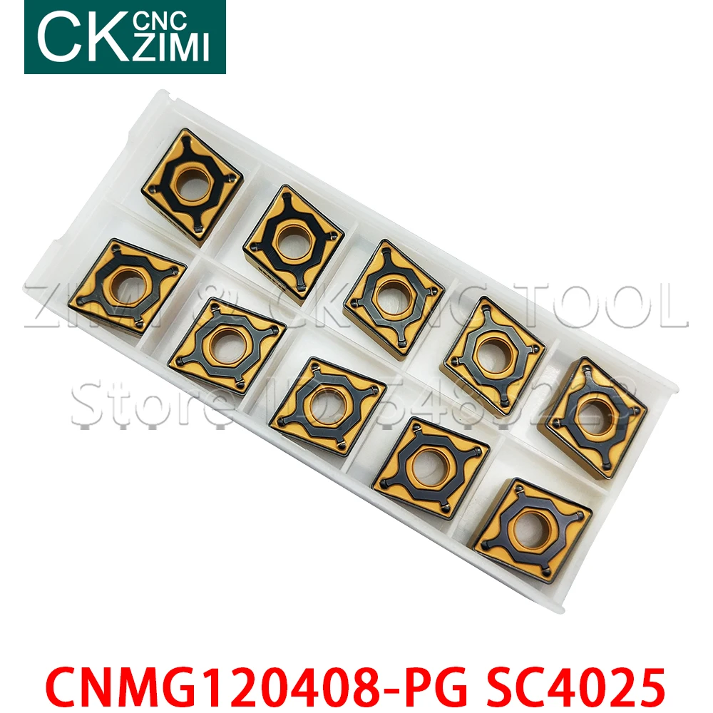 إدراج CNMG120408-PG SC4025 كربيد إدراج فهرسة الخشب تحول CNC أدوات إدراج قطع شفرات أداة CNMG 120408 للصلب