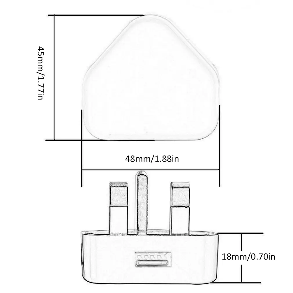 5V 2.1A 1A Universal Mini 1/2/3-Port USB Charger Uk Plug For Iphone Samsung Ios Android 3 Pin Wall Adapter Travel Charger