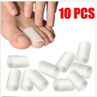 Protector de tubo de Gel de silicona para dedos, mangas para aliviar el dolor por fricción, herramienta para el cuidado de los pies, protección para los dedos, 10 Uds.