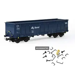 1pc HO Scale AX Benet High-side Gondola Car Railway Wagons Rolling Stock 1:87 Freight Car C8742B