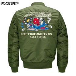 Winter Jackets Men‘s Coat Kids Warm Ma-1 Bomber Flight Outerwear Coat Jacket Youth Men Avation