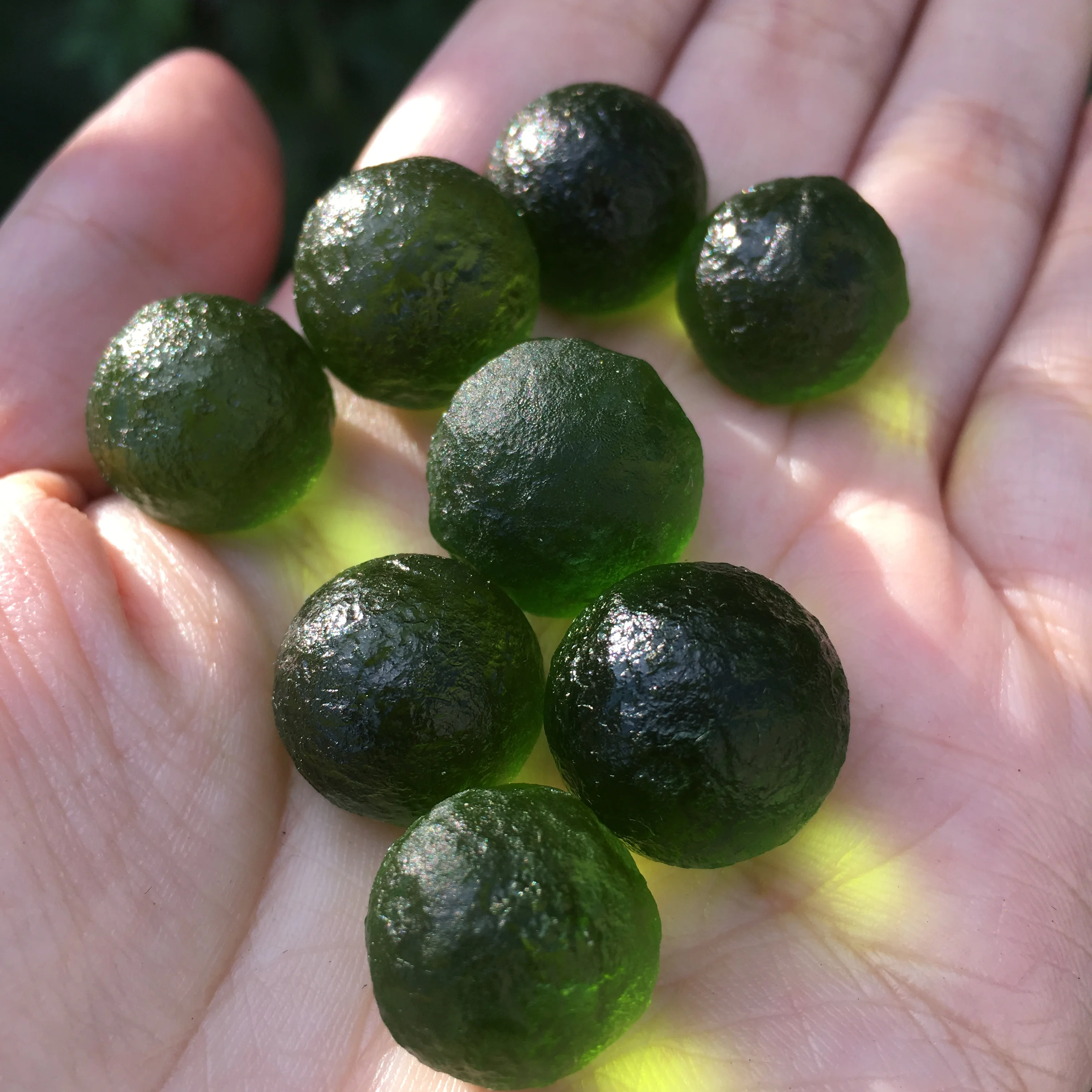 GREEN Meteorite GEM MOLDAVITE Glass Czech fall rough aerolite crystal Energy stone