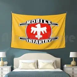 Starship Troopers Mobile Infantry Emblem Customized Tapestry Starship Troopers Mobile Infantry Science