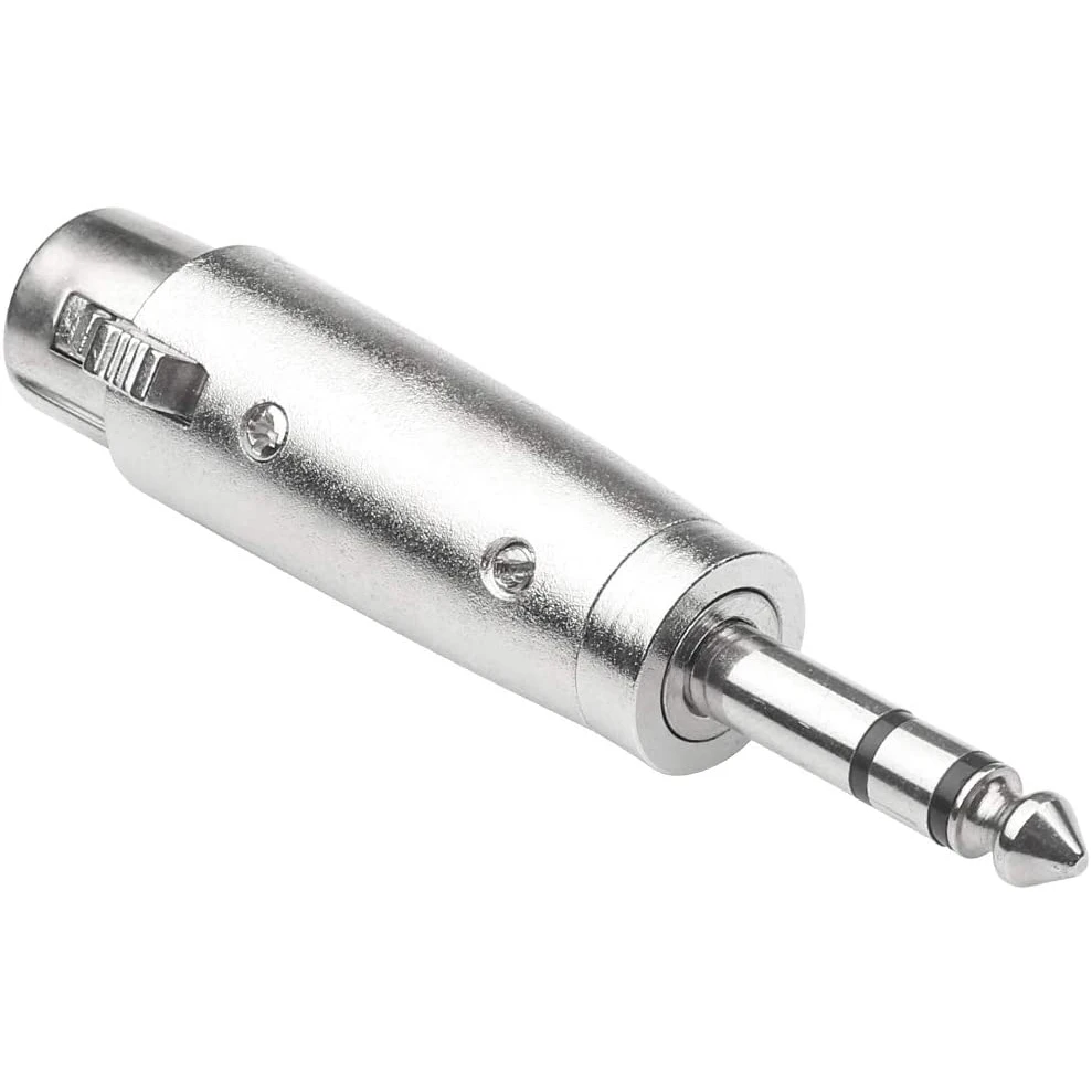 أنثى XLR إلى 1/4 بوصة TRS محول ، متوازن XLR أنثى إلى ربع بوصة ذكر جاك محول موصل الصوت-2 حزمة