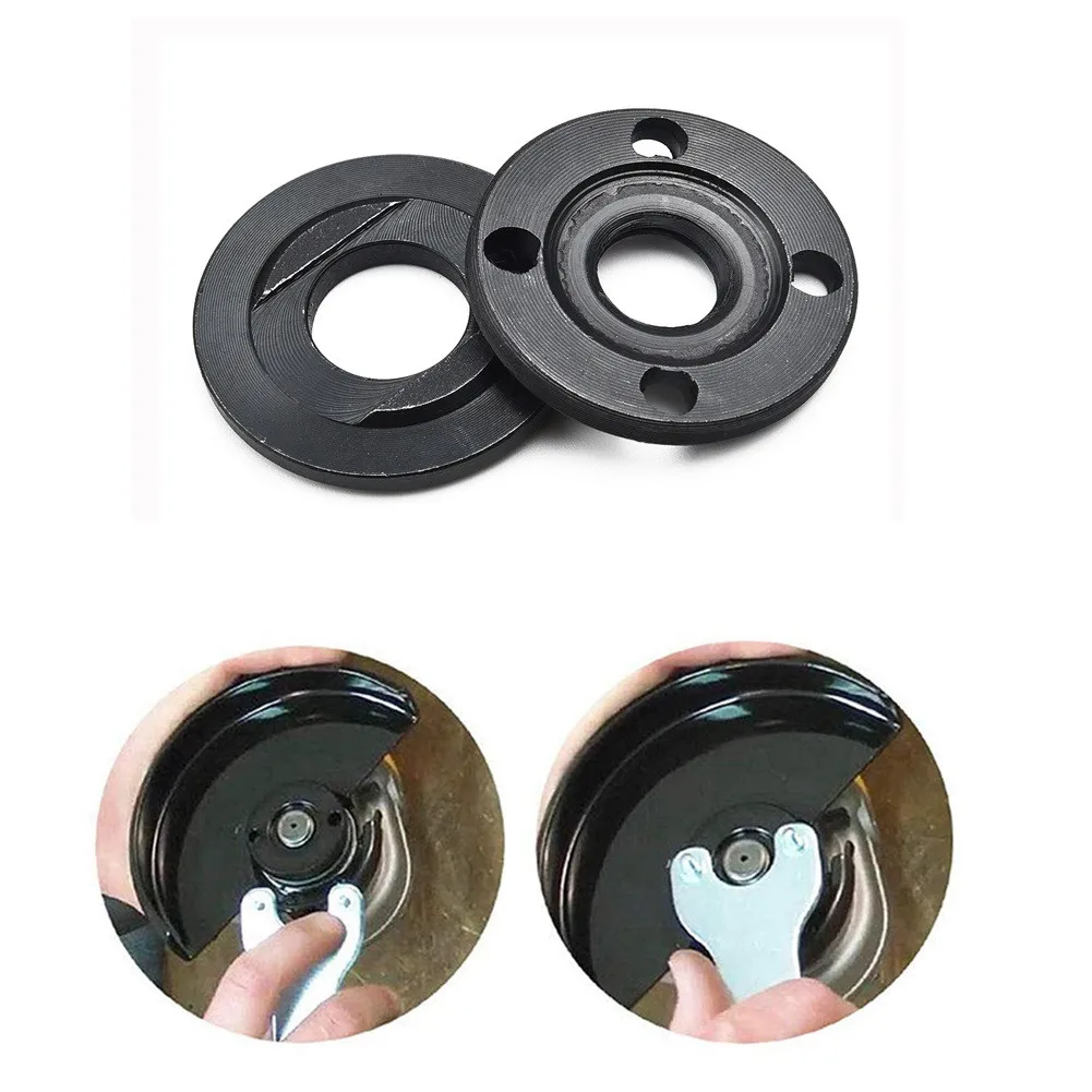 2pcs Angle Grinder Accessories Flange Lock Nut Thread Circular Saw Blade Cutting Discs Angle Grinder Metal Nuts Tool Set