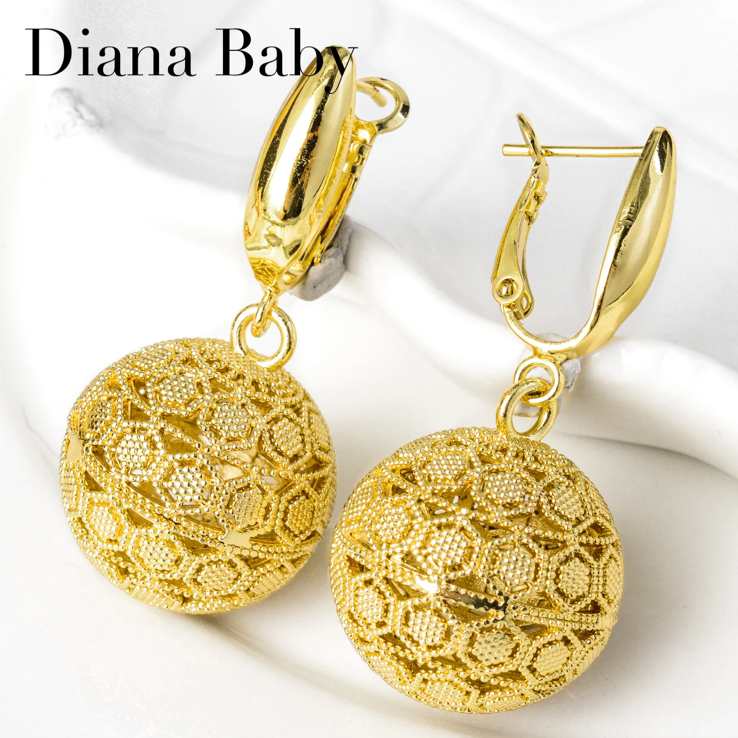 

Diana Baby Jewelry Earrings New Hot-Selling Earrings Copper Drop Earrings For Women Lady Daily Wear Party Wedding Gift Classic