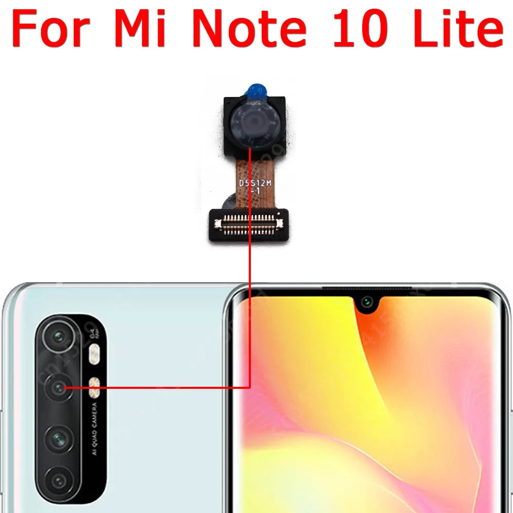 Front Rear View Back Camera For Xiaomi Mi Note 10 Lite Note10 Main