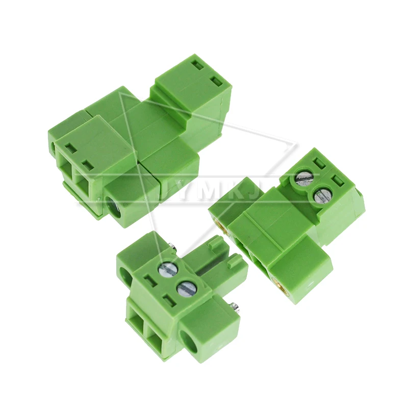 5Sets 15EDG 3.81 2/3/4/5/6/7/8/9 pin right angle screw terminal block connector 3.81MM pitch Plug + Pin Header Socket 2p 3p-24p image 4