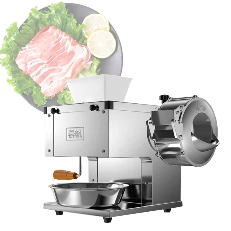 850w Meat Slicer Commercial Slicer Household Vegetable Cutting Machine Fully Automatic Electric Meat Cutting Machine