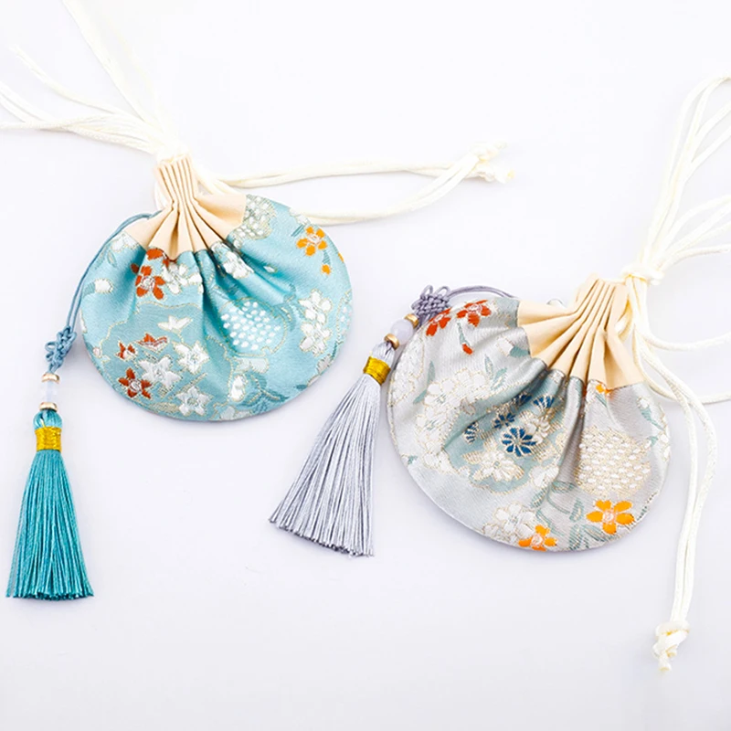 Chinese Style Car Pendant Sachet Brocade Sachet Empty Bag and Wind Sachet Gift Sachet Ball Pendant Osmanthus Dried Flower Sachet