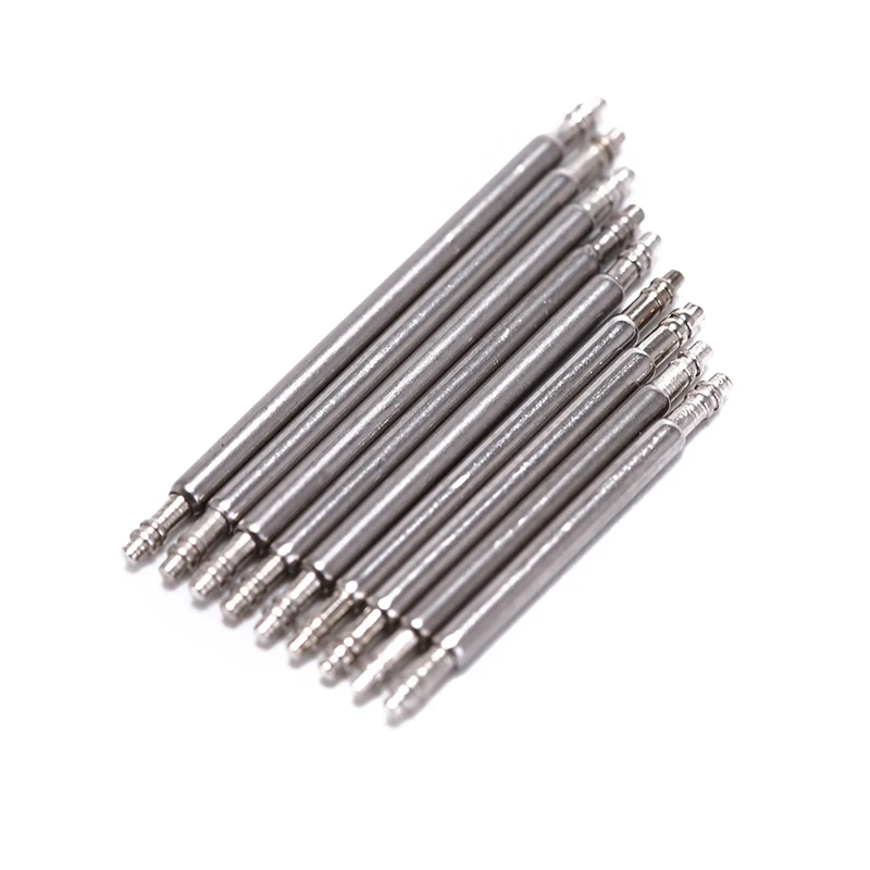 20PCS Watch Band Link Stainless Steel Spring Pin Bar Repair Strapping Parts Pins Watchmaker 20mm 22mm 24mm 18mm Dia 1.5mm