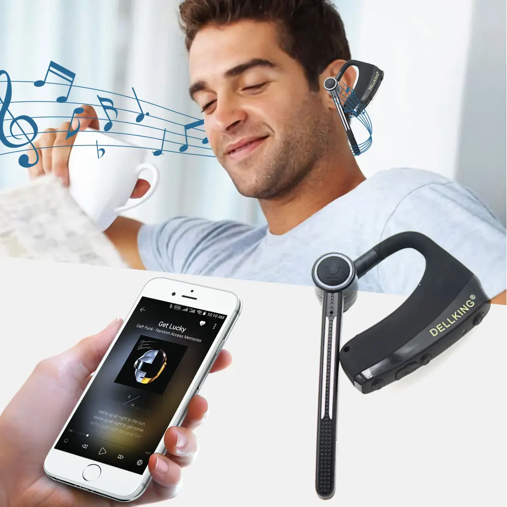 Anysecu Earphone Bluetooth nirkabel Dual PTT, Headset PTT E2 Bluetooth untuk Radio Android ponsel PTT ZELLO Walkie Talkie