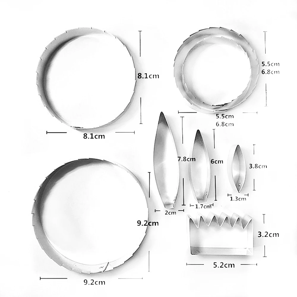 Canation fondant sugar flower cutters baking cake decorations Polymer Clay Cold Porcelain gumpaste tools