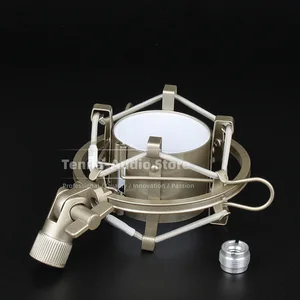 Suspensão aranha microfone choque montagem à prova de choque para behringer b1 t1 B-1 T-1 b t c 1 C-1 condensador gravação mic suporte 6 principais vendas capsula microfone behringer b1 - №4