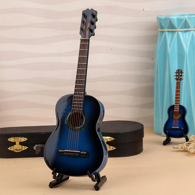 

Mini children Classical Guitar Wooden Miniature Guitar Model Musical Instrument Guitar Children's toys