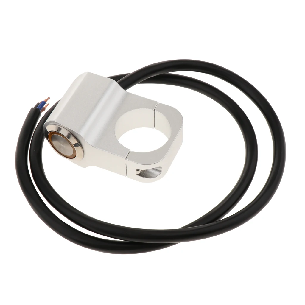 12 فولت دراجة نارية ATV 1 بوصة المقود العلوي الضباب بقعة ضوء على إيقاف التبديل مقاوم للماء 25 مللي متر-كروم