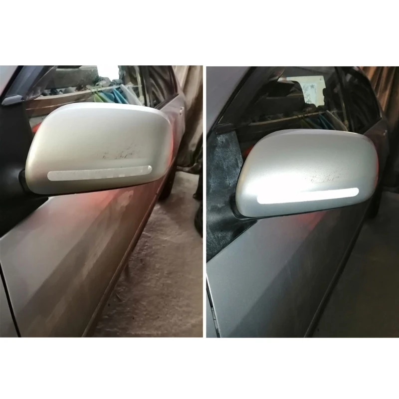 2Pcs/Set Car Reflector Stickers Multi-Colored Automobiles Rearview Mirror Reflective Strip for Auto Exterior Protect Accessories