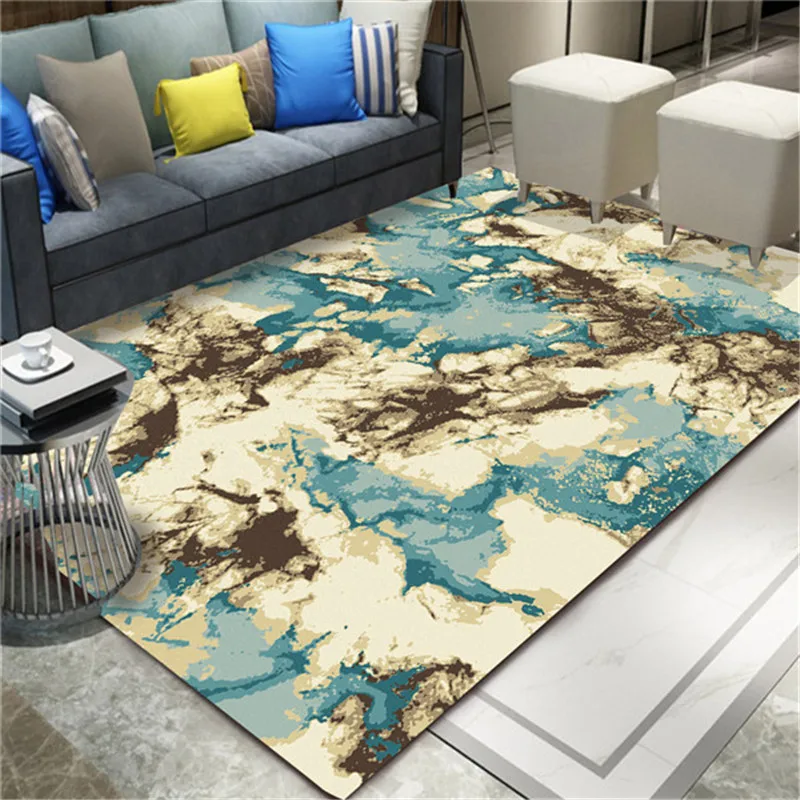 Chinese Ink Black Gray Carpet Bedroom Kitchen Door Mat Simple Modern Abstract Living Room Floor Mat Carpet Rug Bedroom