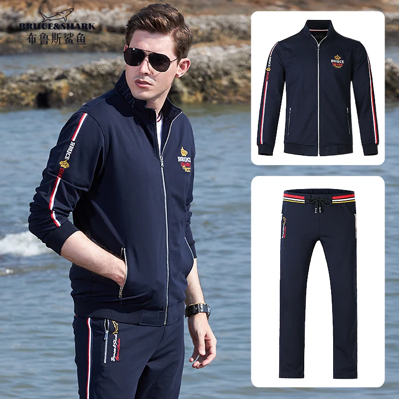 NEW Men Tracksuit Top Quality Sport wear Sets Men Jogging Suit 2pieces loos Keep Basball Fashion Casual Style Jumping runing big