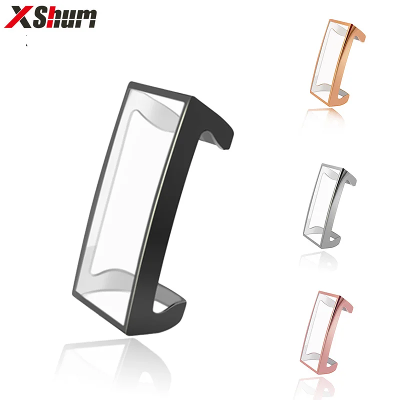 Cases for Fitbit Charge 2 Case protector for Fitbit Charge 3 Smart Accessories Bumper TPU Screen with Film Protective Shell Case