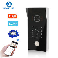Tuya Smart App Remote Unlock WiFi POE IP Video Door Phone Video Intercom System Motion Detection Code Keypad RFID Camera