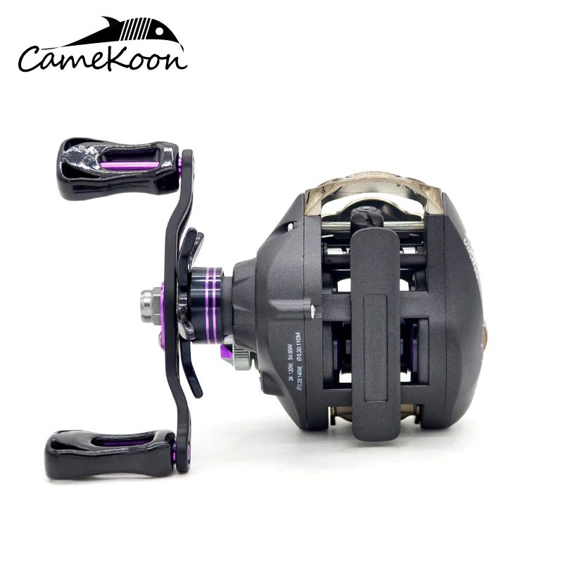 Camekoon Bait casting Rolle 8kg maximaler Widerstand 198g super leichte Guss spule 6.3:1 glattes magnetisches Bremssystem Salzwasser fischen