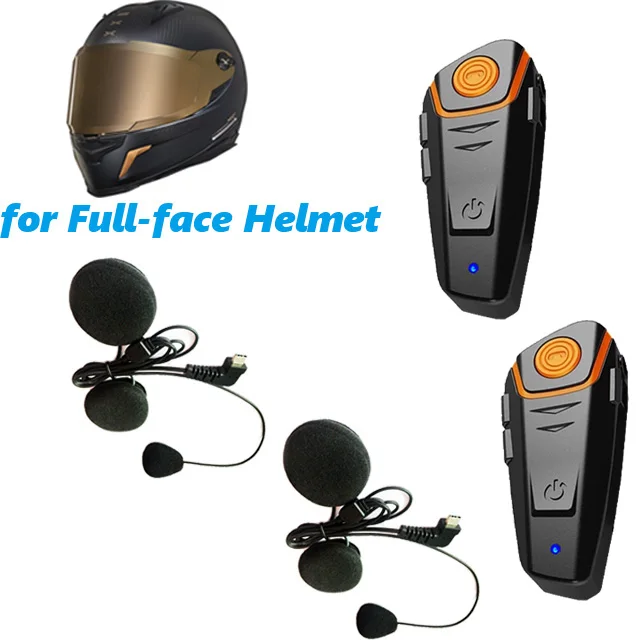 BT-S2NS Motorhelm BT Headset Intercom Moto Waterdichte Multi BT Interphone 1000M Interfones MP3 FM Intercomunicador