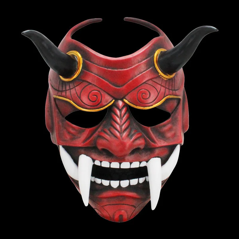 

Anime Inu x Boku SS Shirakiin Ririchiyo Atavistic Mikofuku Cosplay Mask Resin Samurai Mask Japan Prajna Mask Hannya Mask