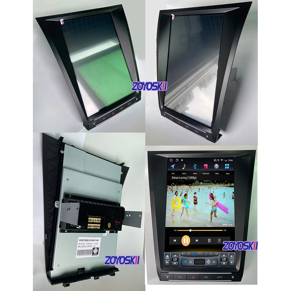 For Lexus GS GS300 GS350 GS400 GS430 GS460 2004-2011 Android 12.8 inch Car Radio Recorder Station Tesla GPS Navigation Player
