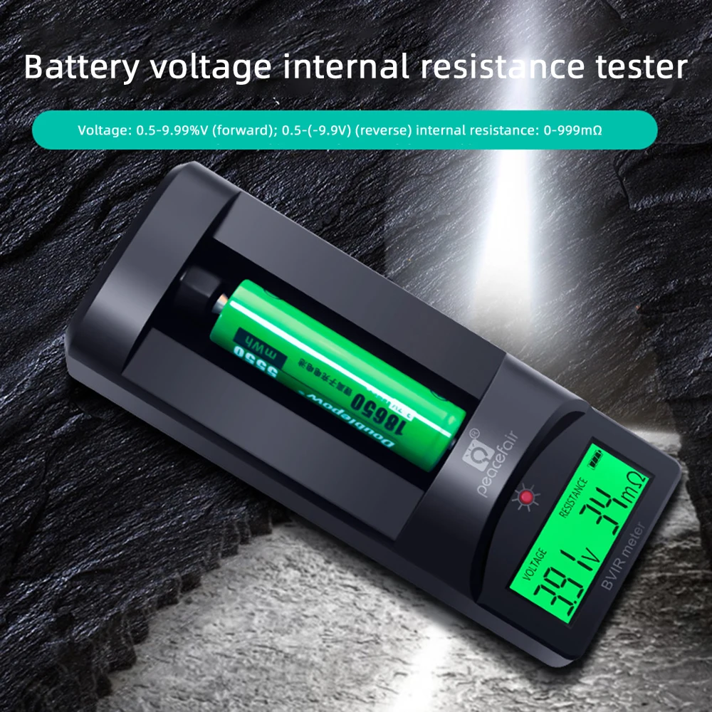 Bateria Tensão Resistência Interna Tester Medidor Lithium Battery Tester Checker Indicador aa Aaa 7v 0999 mo 18650