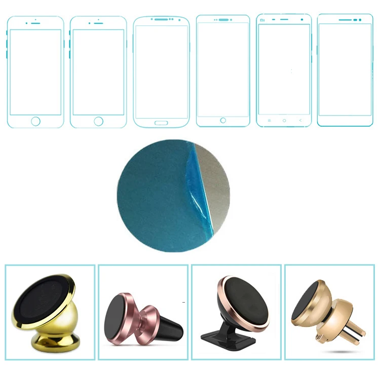 100pcs/lot 40mm 35mm 30mm 25mm Metal Plate disk iron sheet for Magnet Mobile Phone Holder For Magnetic Car Phone Stand holders
