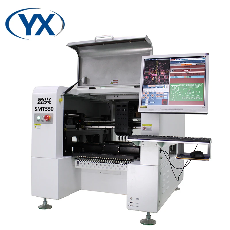 (Stock in Europe)YingXing SMT Machine SMT550 Support Electric Feeder,Placement Equipment SMD LED Machine Mount the 0402,0201